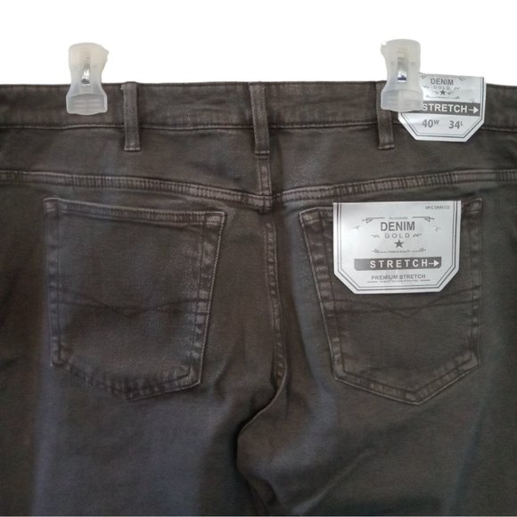 Denim Gold Jeans Stretch Denim Dark Green - Picture 5 of 7